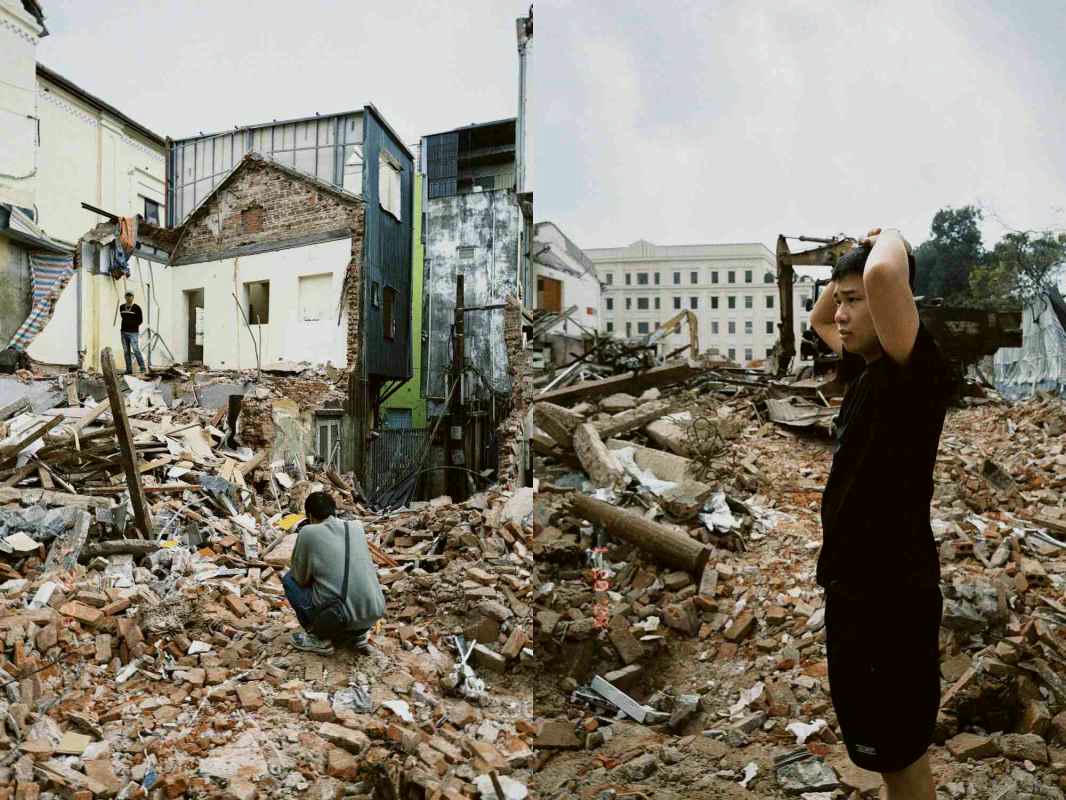 Quán Phở Thìn Bờ Hồ trong khu vực ngõ 61 Đinh Tiên Hoàng bị phá dỡ sau hơn 70 năm kinh doanh ở cơ sở đầu tiên. Ảnh: Nhân vật cung cấp