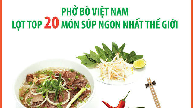 Phở bò Việt Nam lọt top 20 món súp ngon nhất thế giới